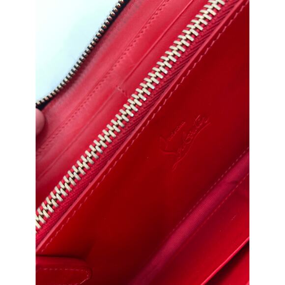 Christian Louboutin Panettone Metallic Gold Spike Stud Continental Long Wallet - Picture 7 of 7